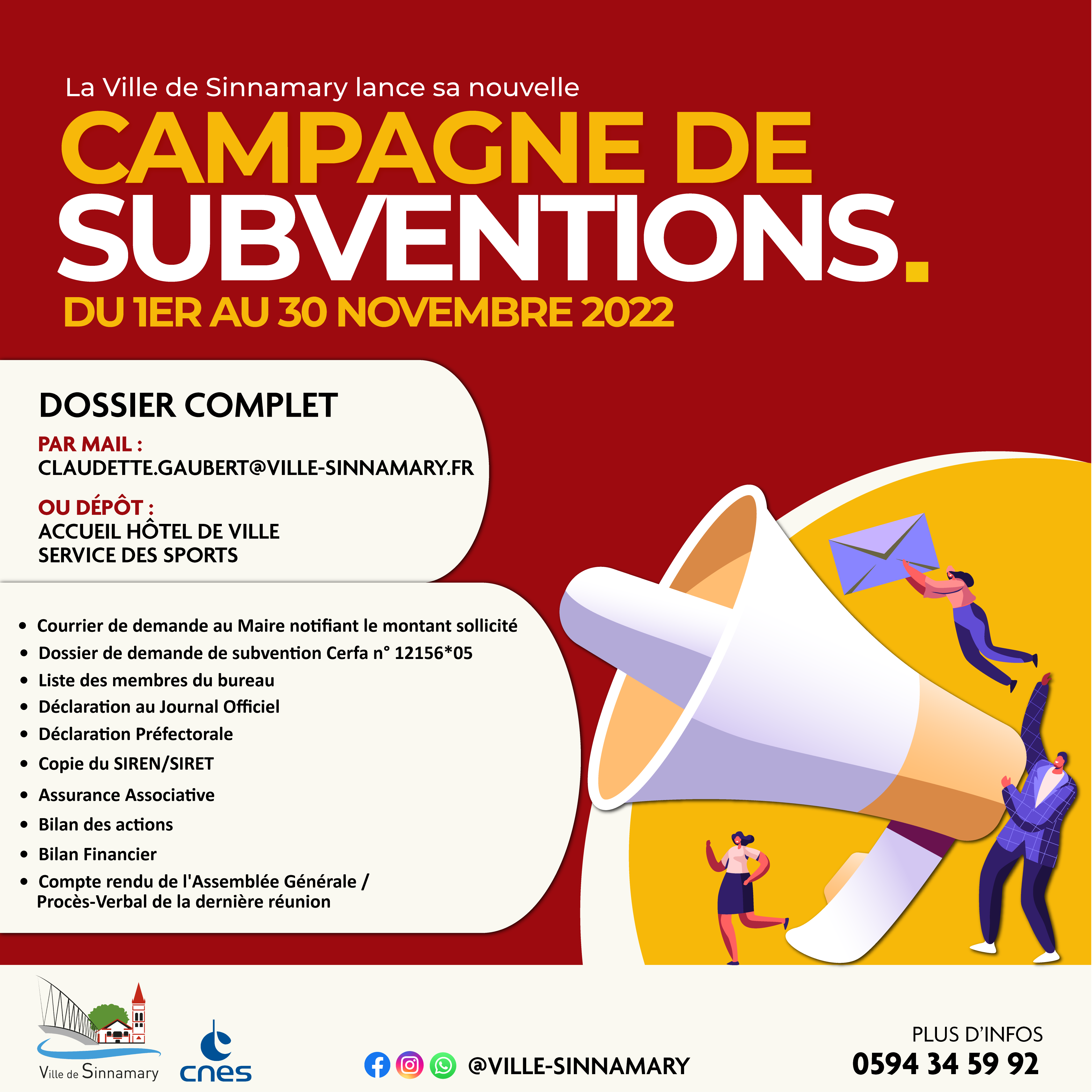 Flyer demande subvention 2022