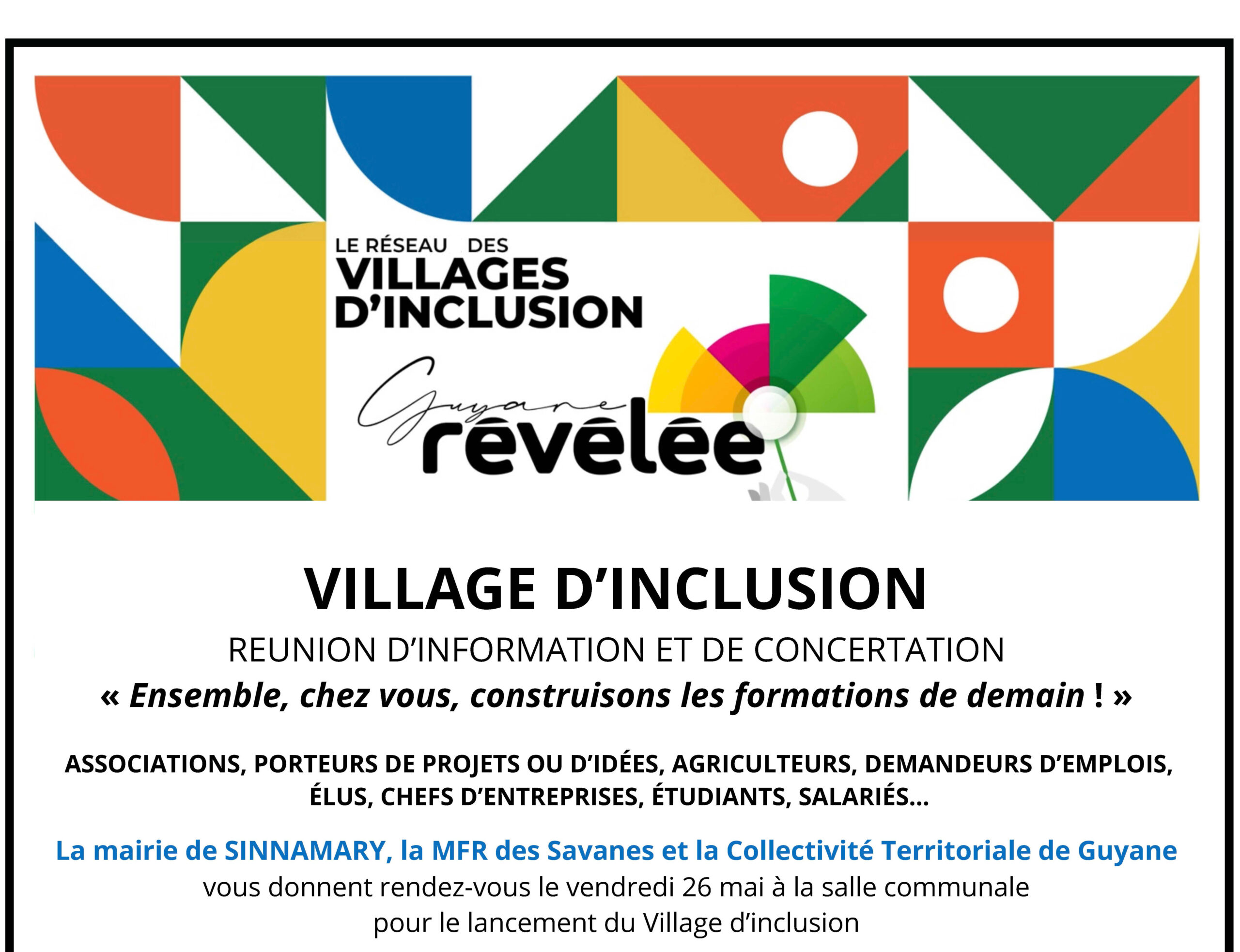 à la une Flyer d'invitation SINNAMARY - v1